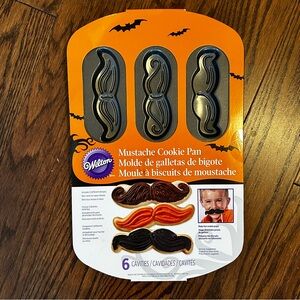 Wilton Mustache Non Stick Cookie Pan Mold 2013